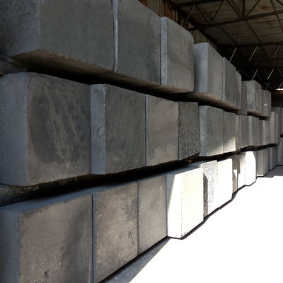 Bloco de grafite grande extrudido preto de tamanho de grão 0,8 mm Grafite de vibração