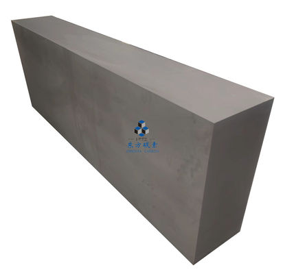 Bloco de grafite de carbono de grande tamanho 110 Mpa Resistente a altas temperaturas