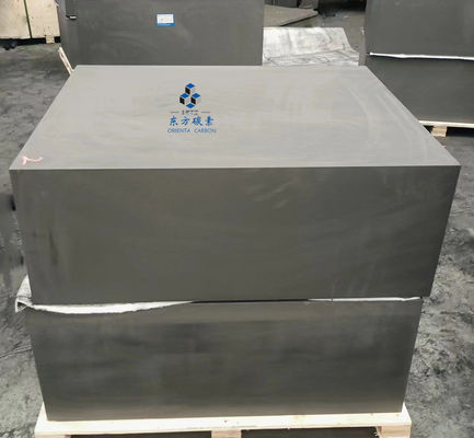 Bloco de grafite de carbono de grande tamanho 110 Mpa Resistente a altas temperaturas