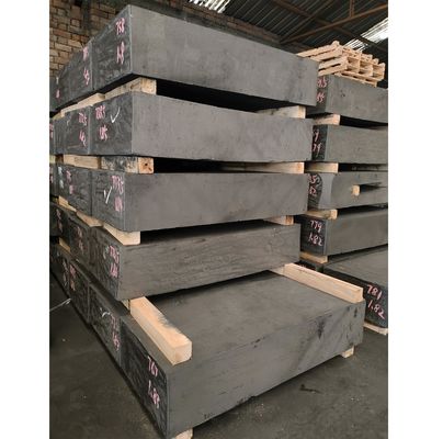 Grandes cristais Bloco de grafito Resistência flexural 50Mpa Grafite de molde