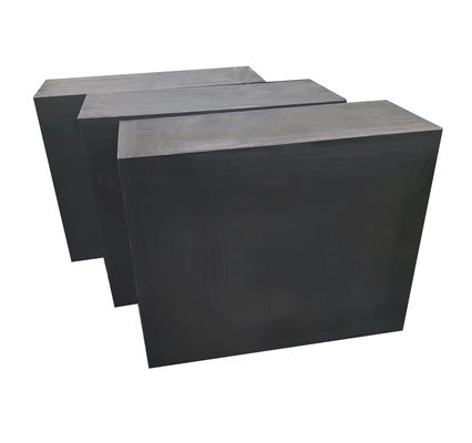 105 Mpa Crucibles Grafite Liso Cinza Escura Bloco de Grafite de Carbono