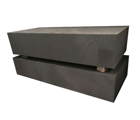105 Mpa Crucibles Grafite Liso Cinza Escura Bloco de Grafite de Carbono
